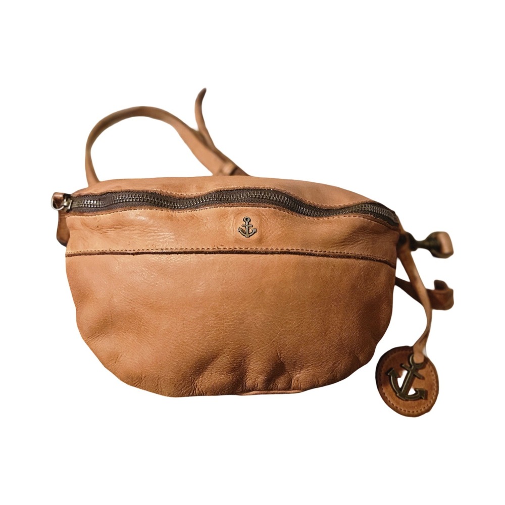 Harbour 2nd Brown Leather Crossbody Bag Anchor Logo Cognac‎ Small Handbag